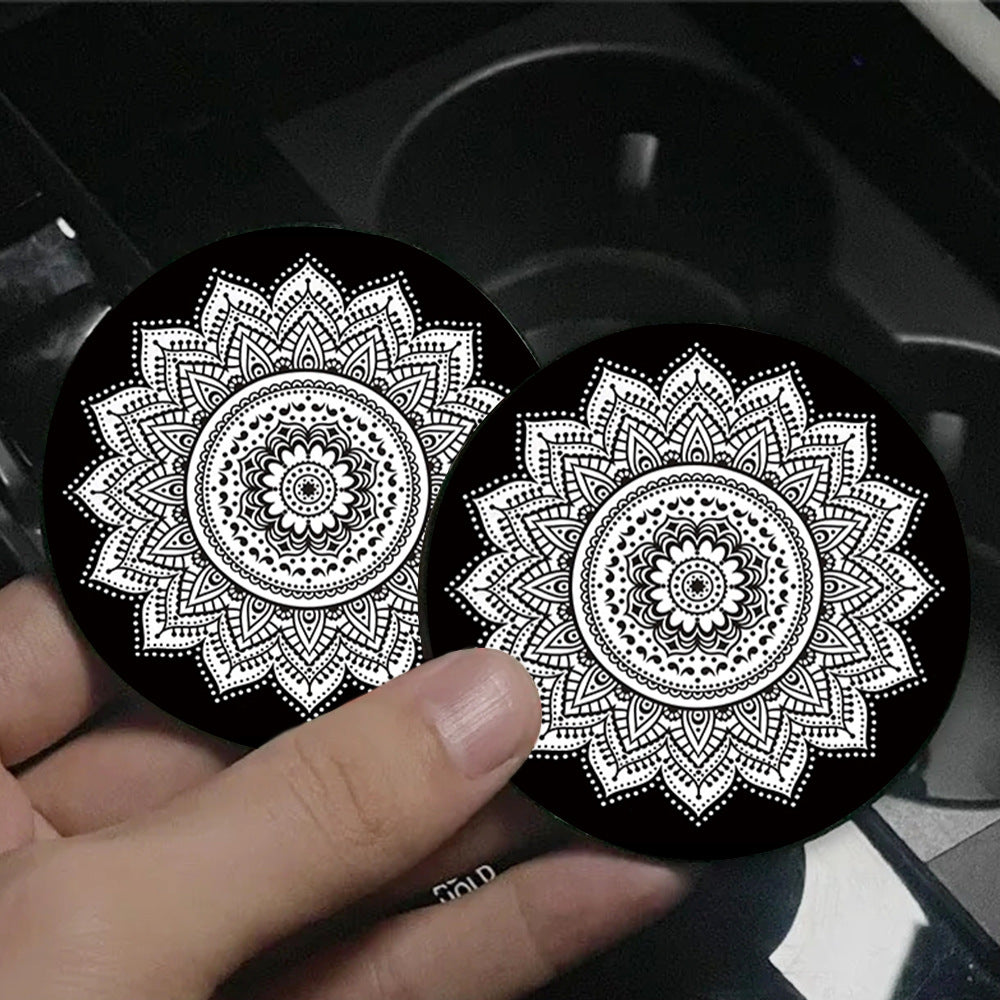 Sottobicchiere turchese mandala arabesco