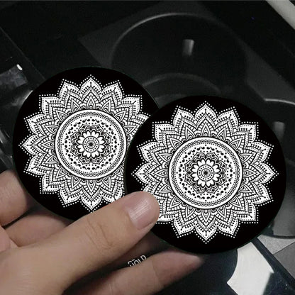 Sottobicchiere turchese mandala arabesco