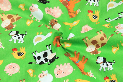 Tessuto cotone stampa animale