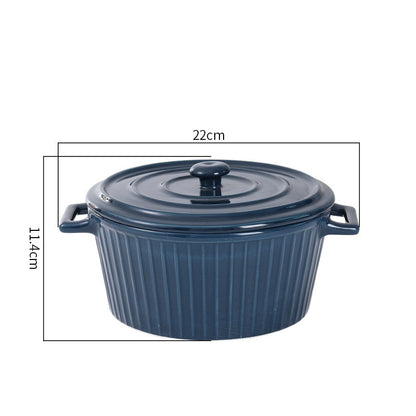 Insalatiera ceramica con coperchio