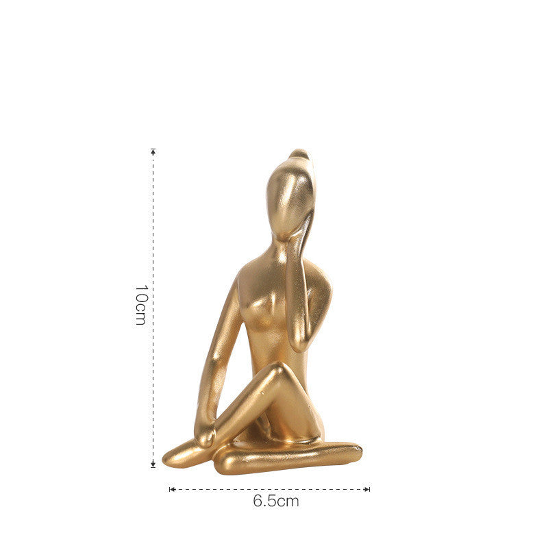 Figurina yoga astratta