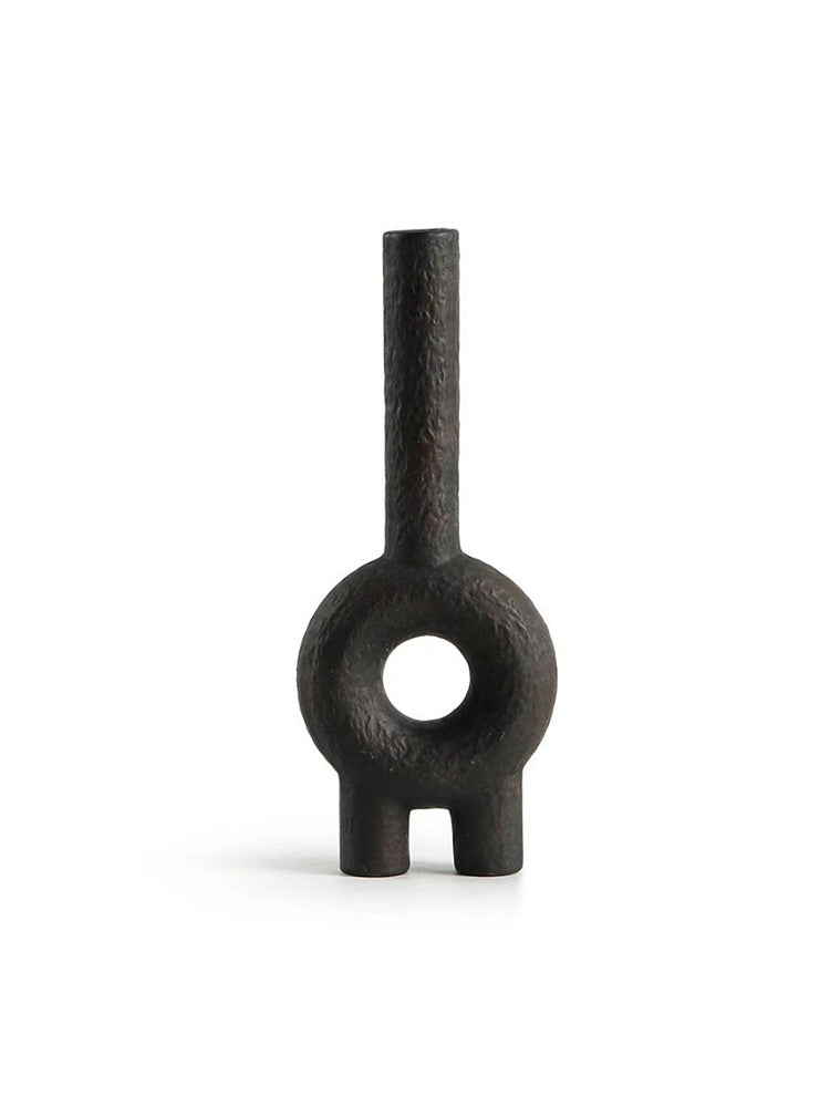 Ornamento ceramica toroidale nero