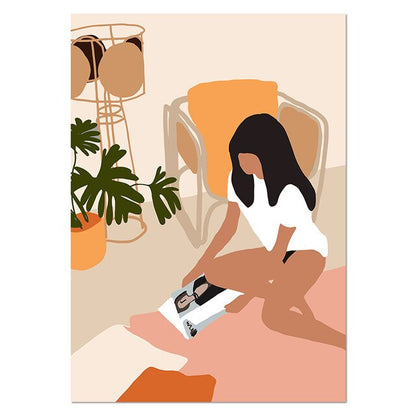 Quadro ragazza nordica