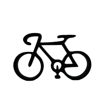 Scultura bicicletta stilizzata nera