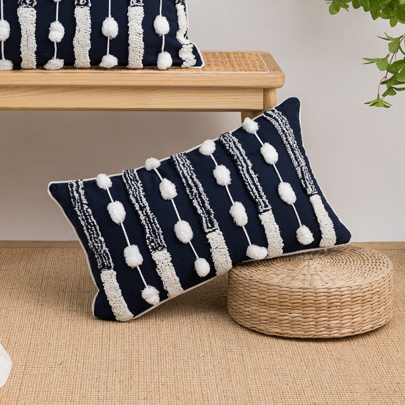 Copricuscino imbottito stile boho