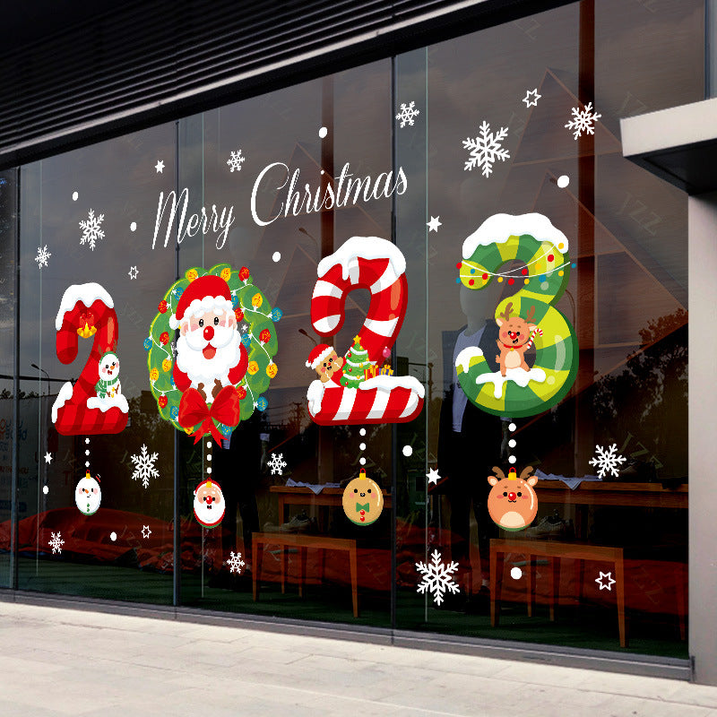 Adesivo natale vetrine