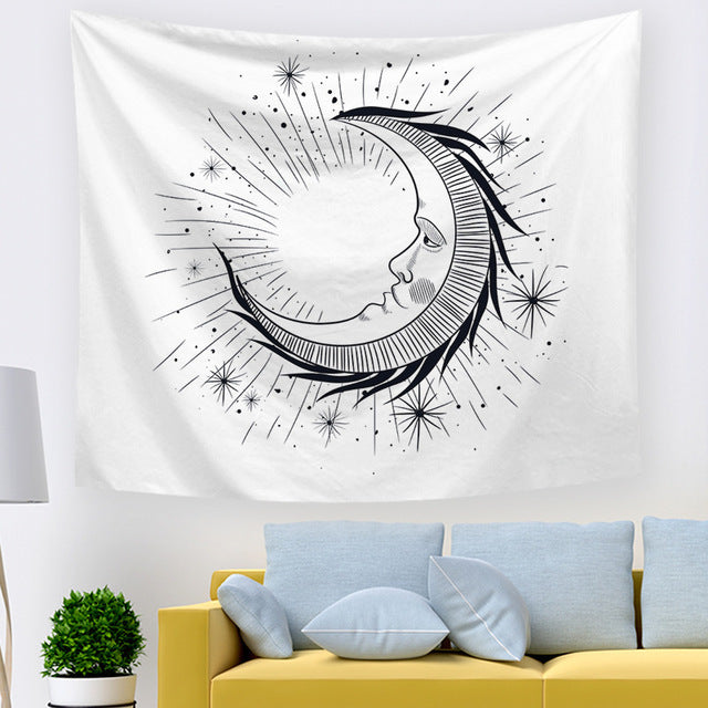 Tappeto Sole Luna Stelle