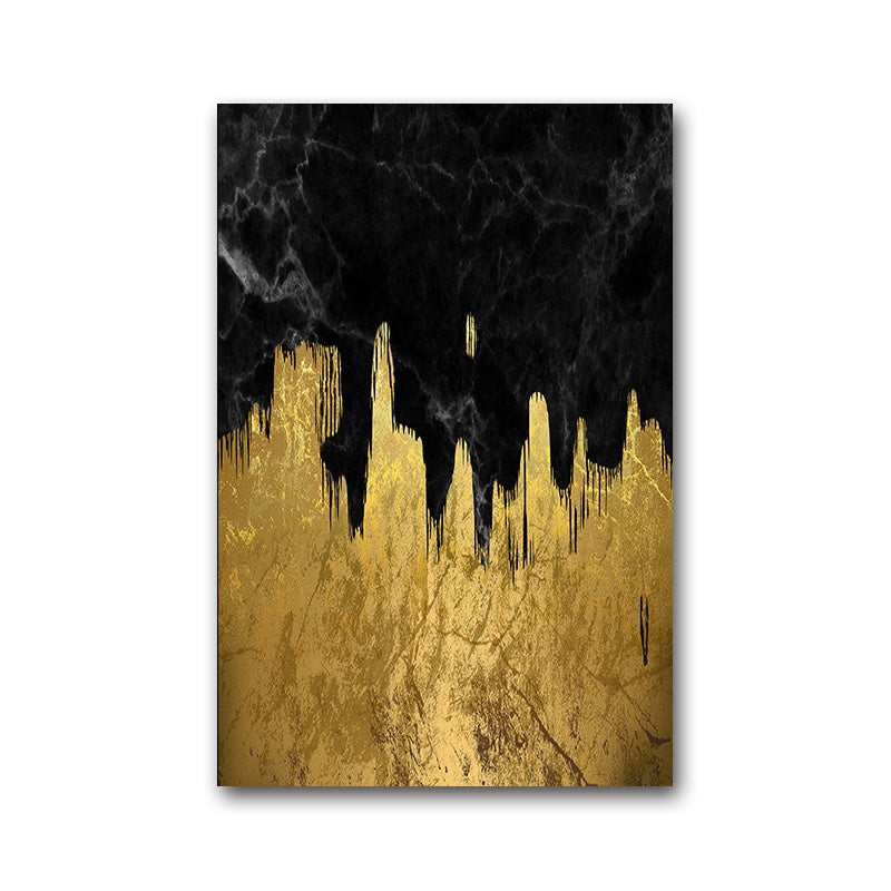 Quadro astratto dorato