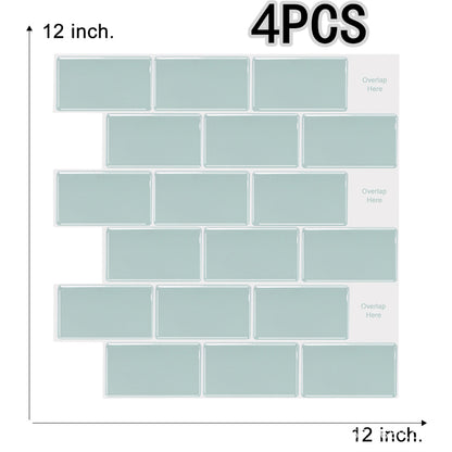 Adesivo murale Mattoni grigio azzurro