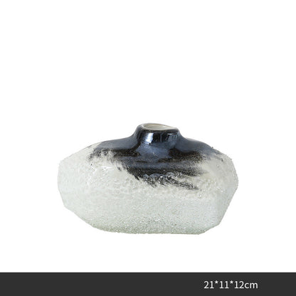 Vaso con texture astratta