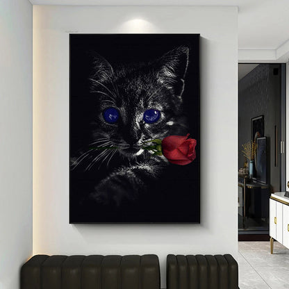 Quadri tela gatti neri
