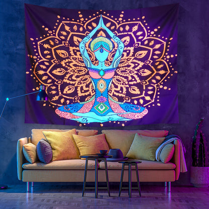 Ornamento mandala fluo