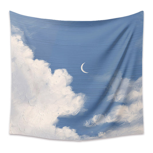 Arazzo Nuvole bianche e luna