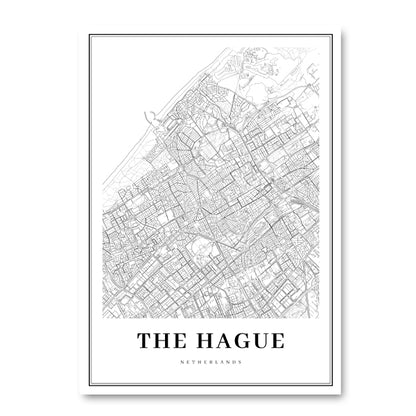 Poster Mappa Paesi Bassi