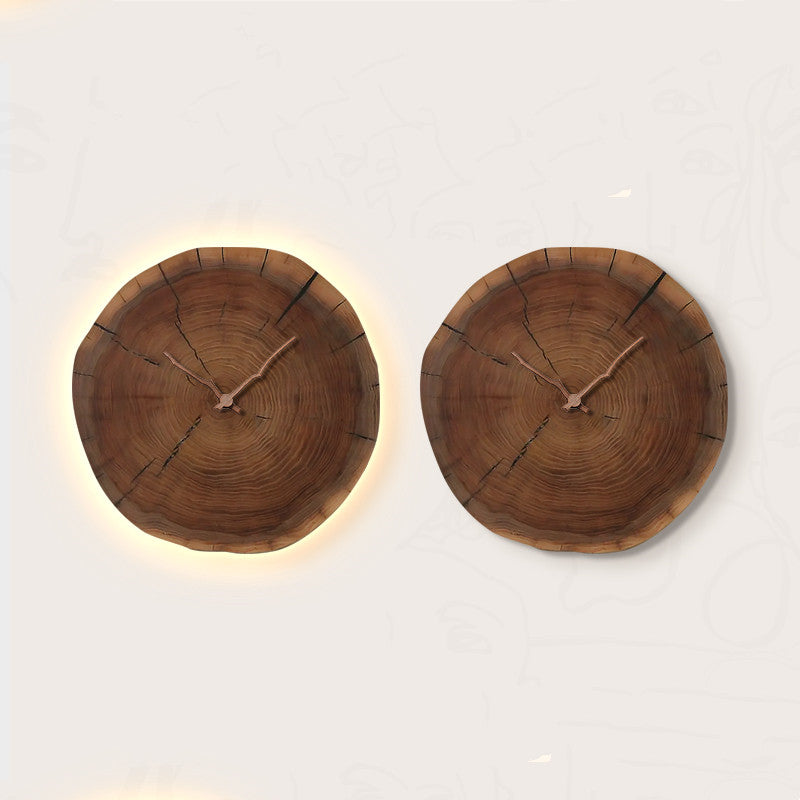 Orologio LED Legno