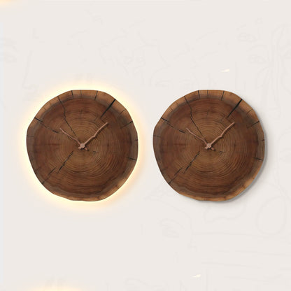 Orologio LED Legno