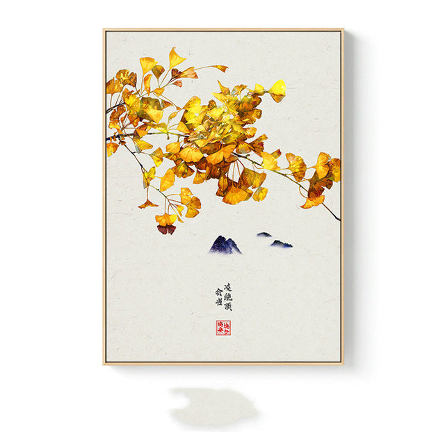 Quadro paesaggio autunnale