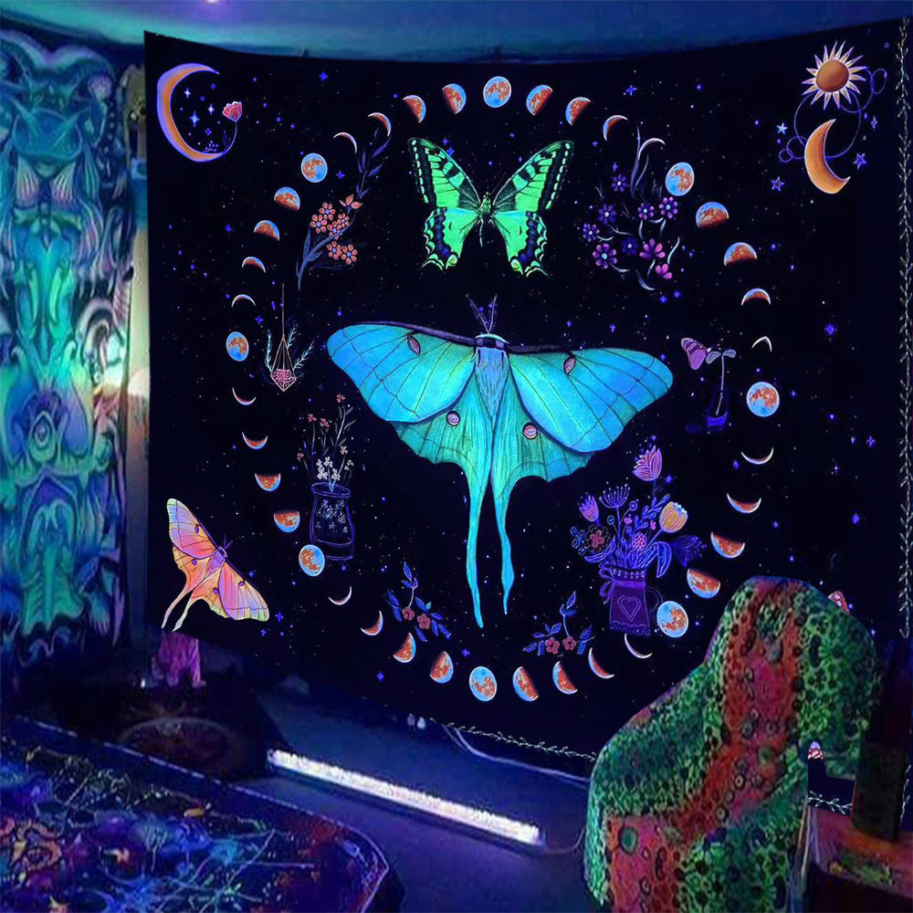 Tappezzeria Teschio Fluorescente