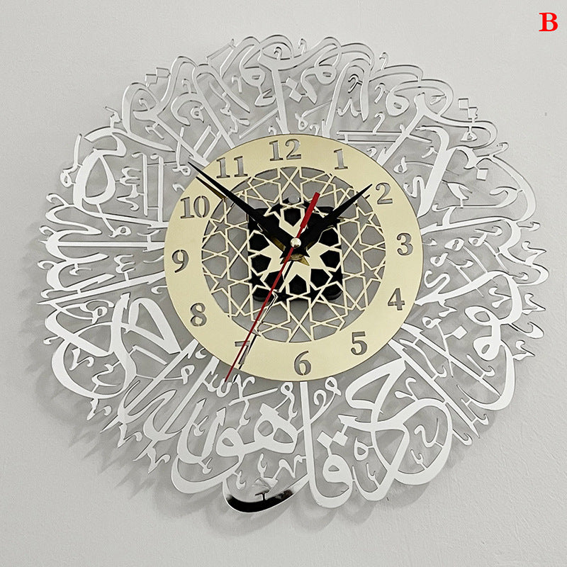Orologio da parete Mappa legno incisa
