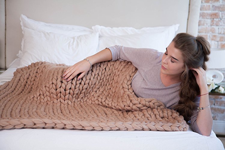 Coperta lana tessuta a mano
