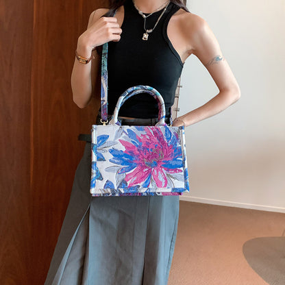 Borsa tracolla dipinta