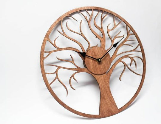 Orologio da parete Albero spoglio legno