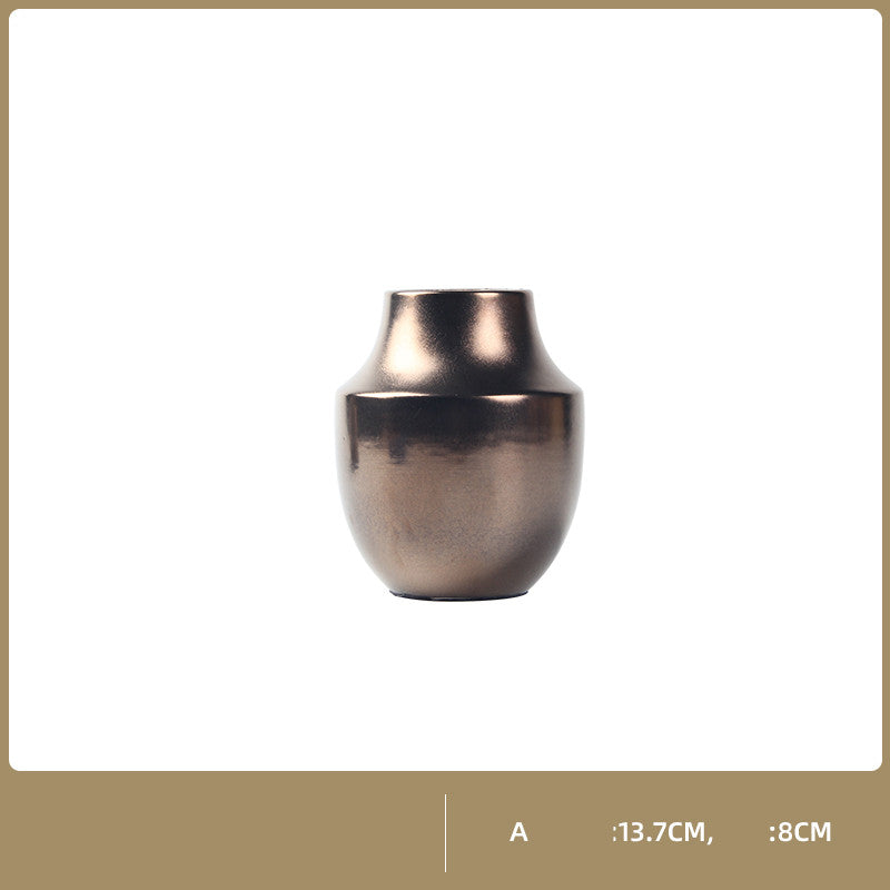 Vaso dorato ceramica