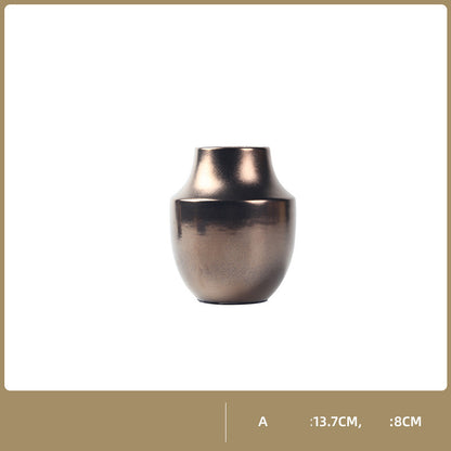 Vaso dorato ceramica