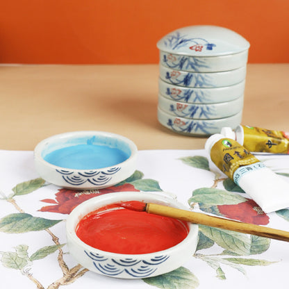 Palette con 3 vaschette per pittura
