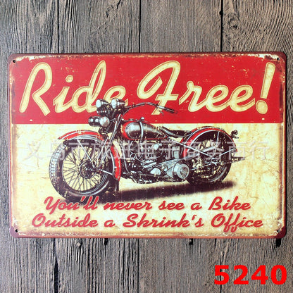 Decorazione motocicletta retrò