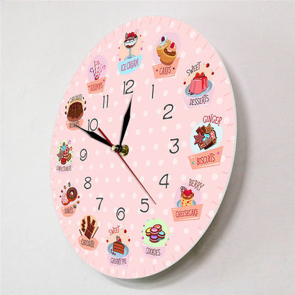 Orologio da parete Cupcake dolcetti rosa