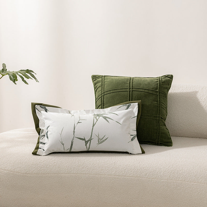 Cuscino verde vintage