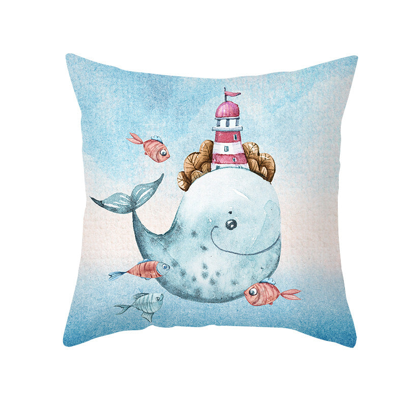 Federa cuscino creature marine