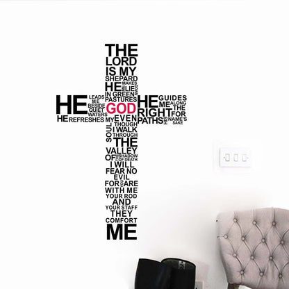 Wall decal lettere e croci