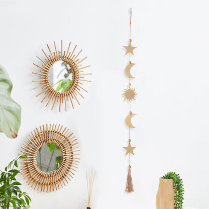 Decorazione legno stelle luna