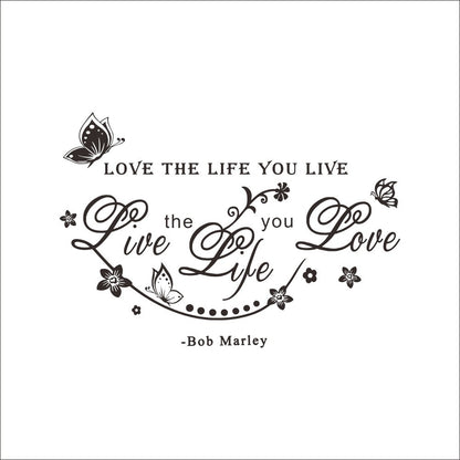 Adesivo murale farfalla floreale