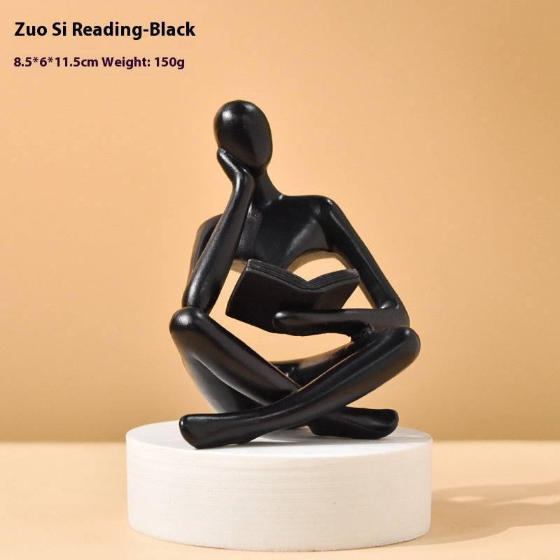 Figurine astratte colorate sedute