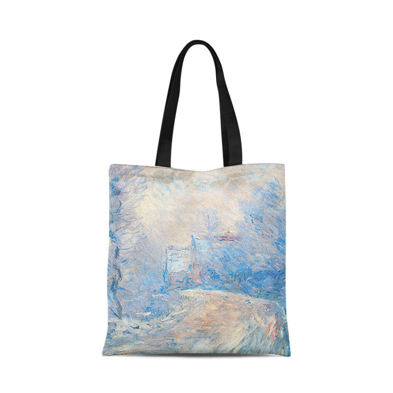 Borsa tela tramonto dipinto