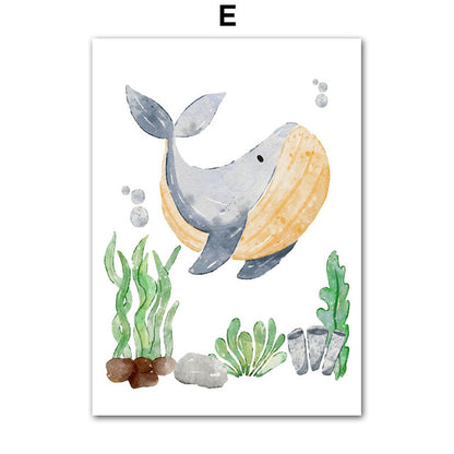 Quadro animali marini