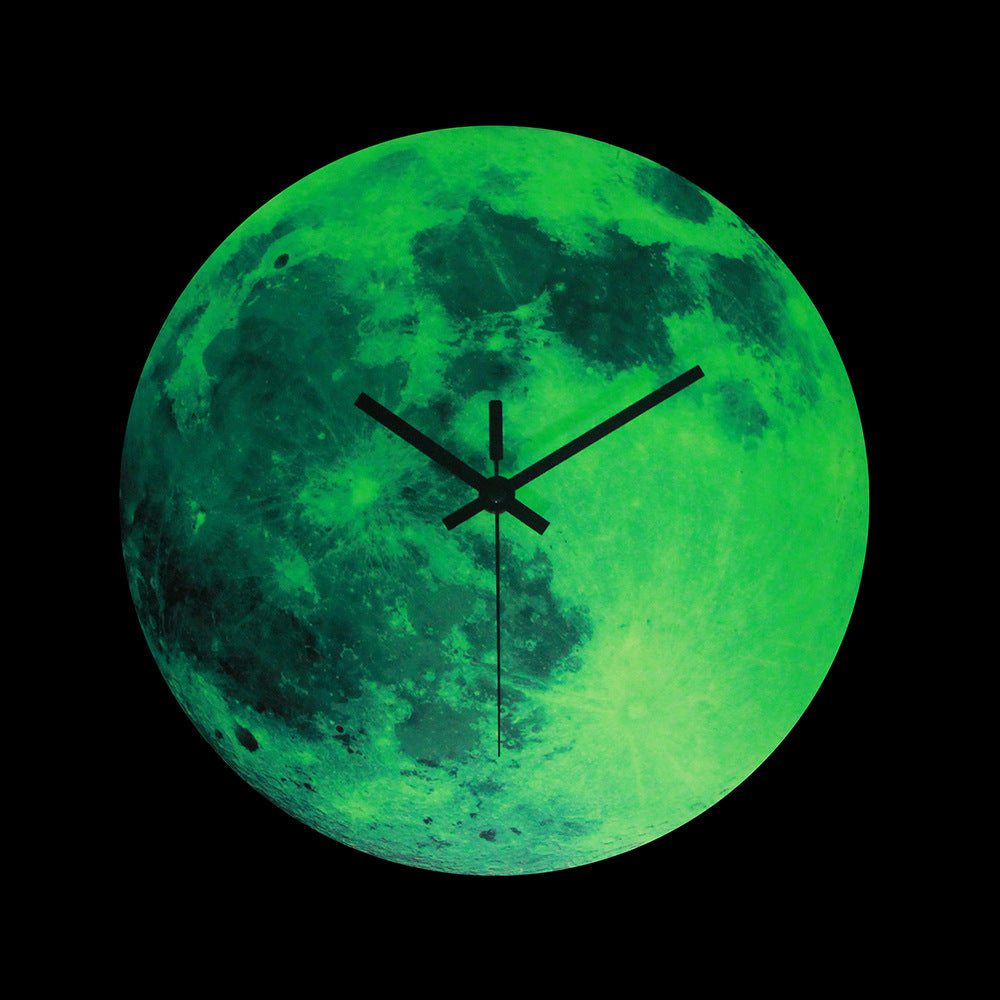 Orologio da parete Luna luminescente