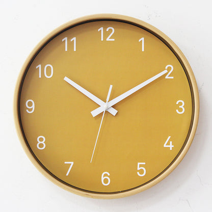 Orologio da parete Giallo minimale