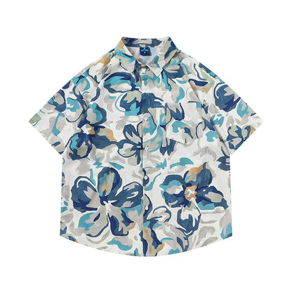 Camicia uomo stampa fiori