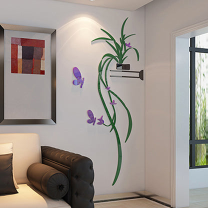 Adesivo Murale Orchidea 3D