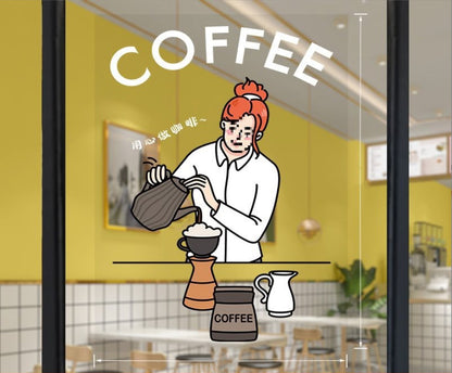 Adesivo murale caffetteria