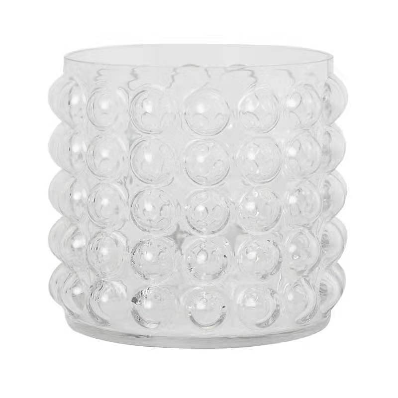 Vaso di vetro nero