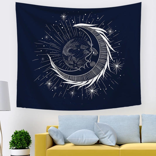 Tappeto Sole Luna Stelle