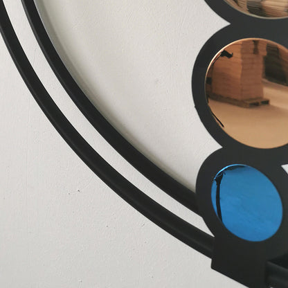 Orologio da parete Sfere colorate verticali