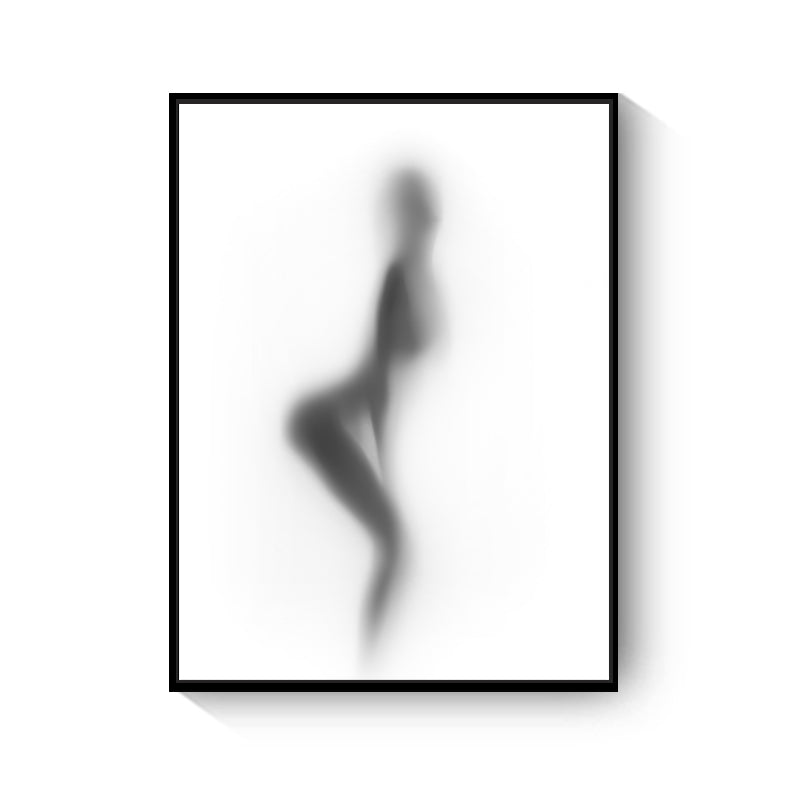Quadro Astratto Bianco e Nero