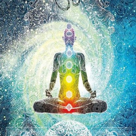 Arazzo Chakra meditazione luminosa