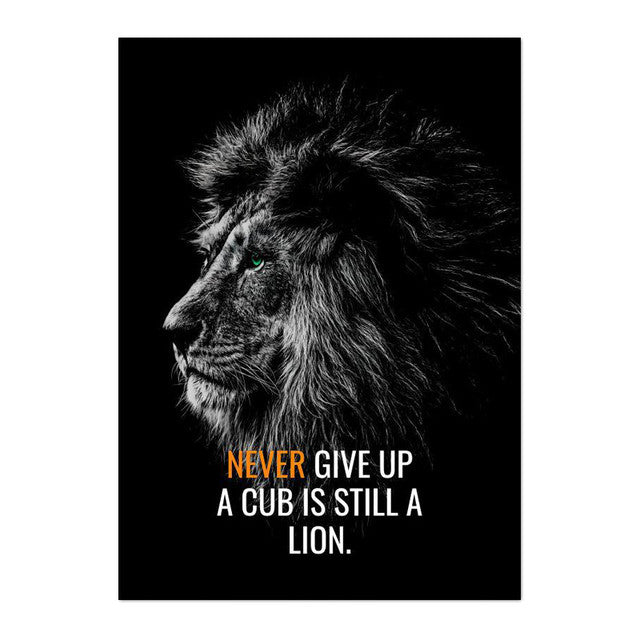 Poster Tigre bianco e nero